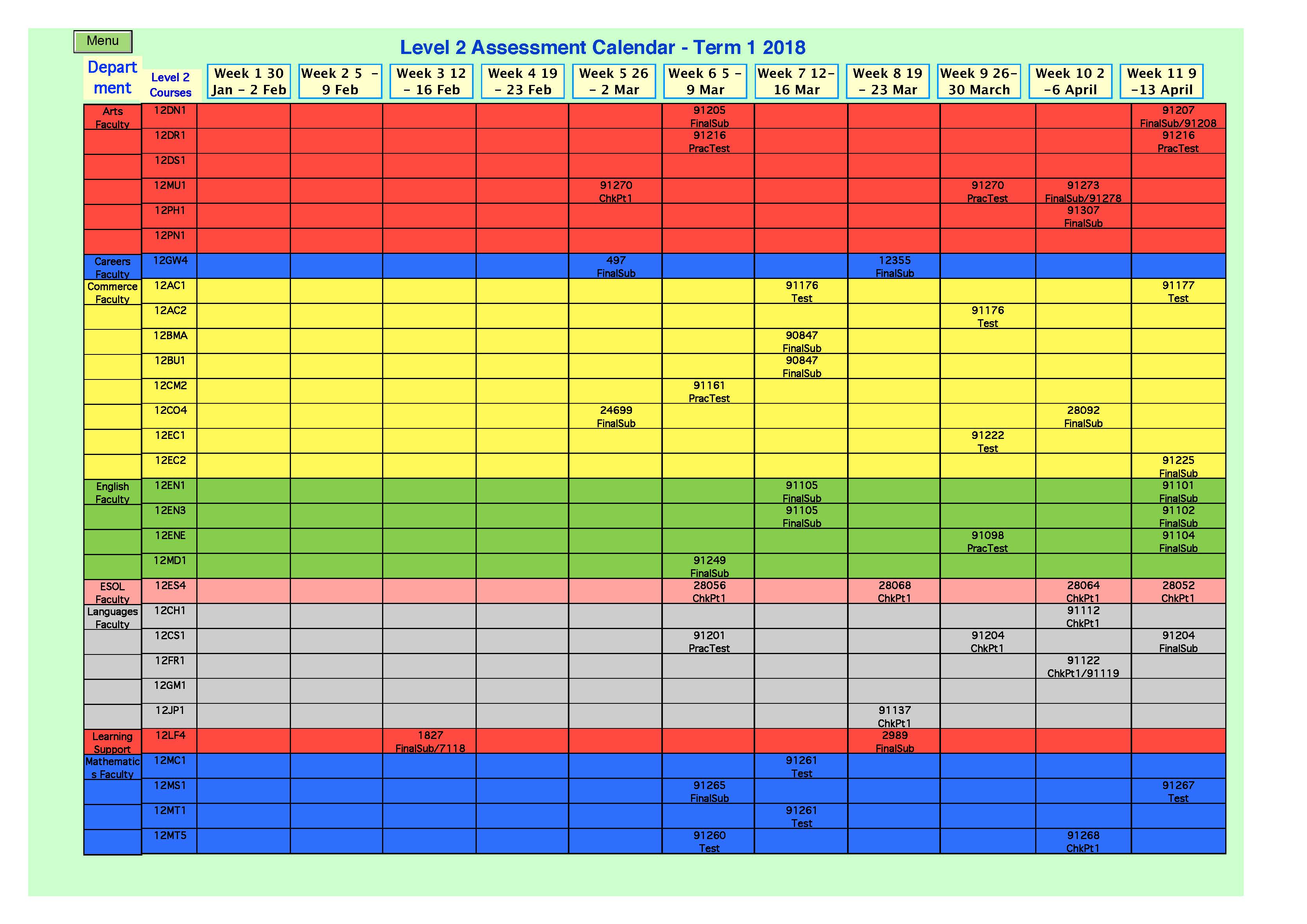 Internal Assessments - Mount Albert Grammar School